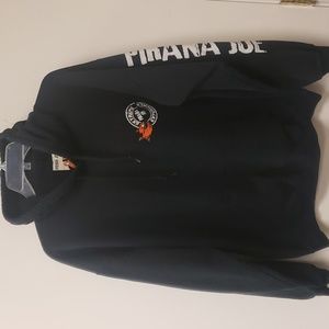 Pirana Joe Black Hoodie Jacket Large